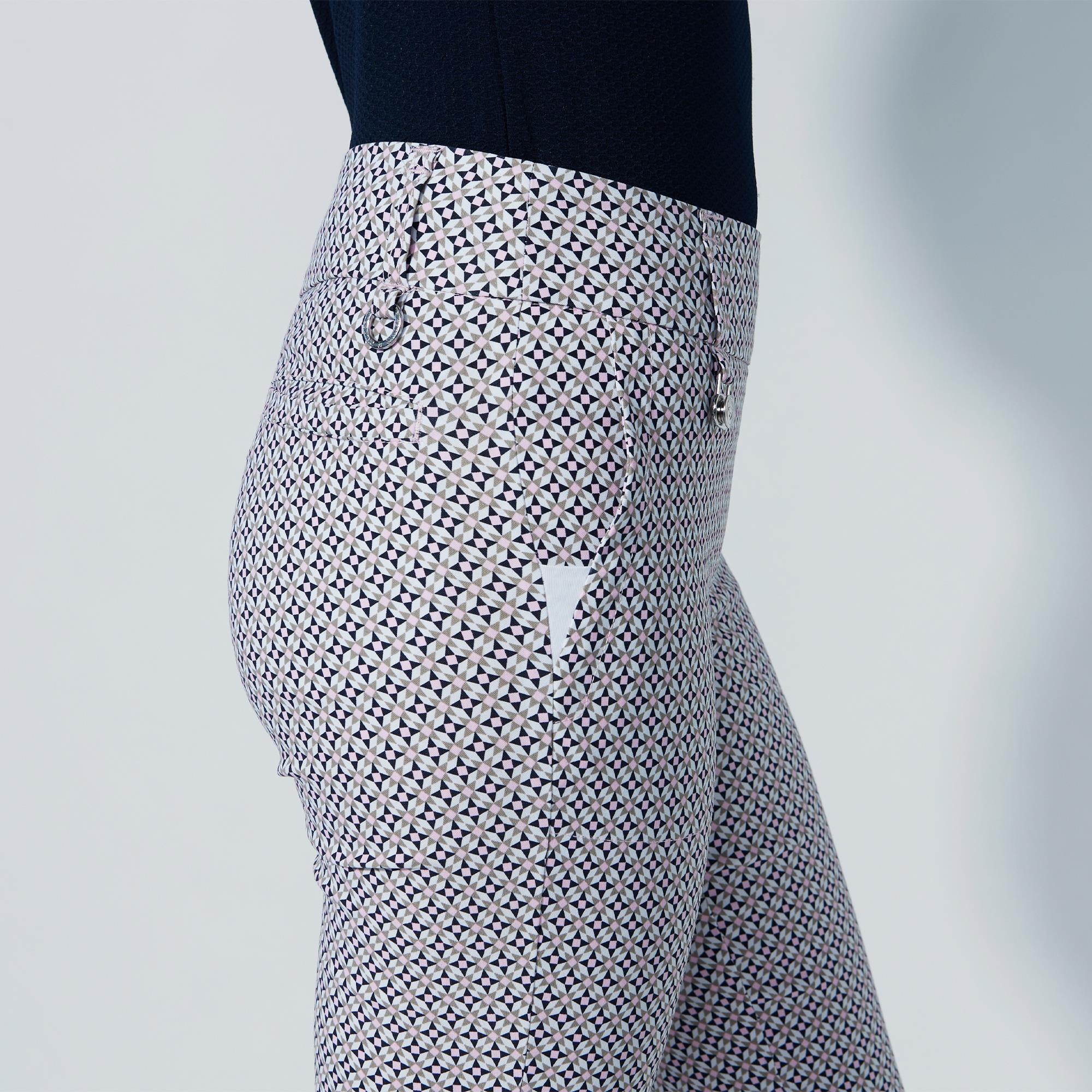 Daily Sports Magic Motif High Water Ladies Golf Pants Mosaic Medley 94CM
